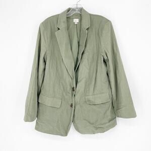 A New Day Linen Blend Blazer Size Medium